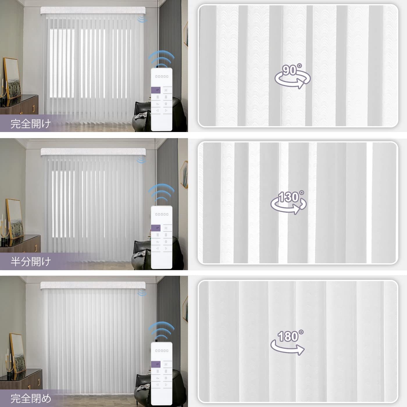 Abbey　⭐︎新品⭐︎TELFAR グレー　S Amazon｜Graywind 電動 シアー 縦型ブラインドカーテン Alexa
